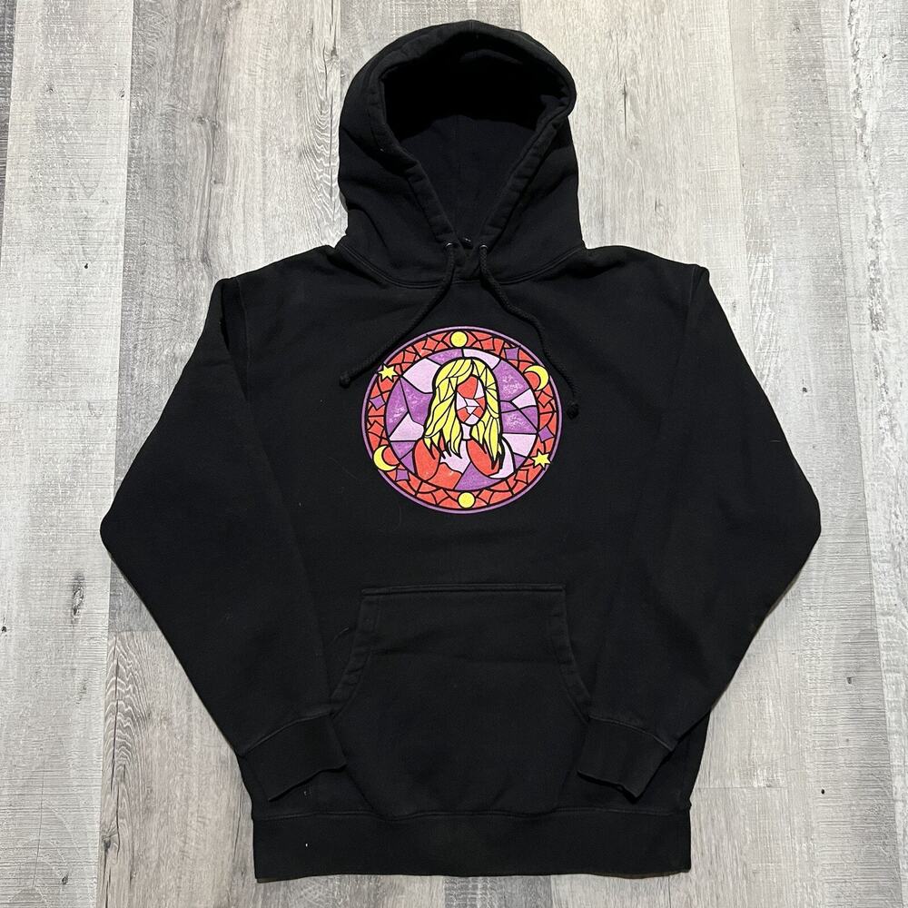 Alison Wonderland FMUSOL Black Stained Glass Red Rocks Temple Wonderland Hoodie